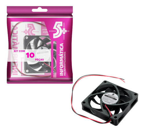 10x Microventilador Cooler Ventoinha 70x70x15 12 Volts