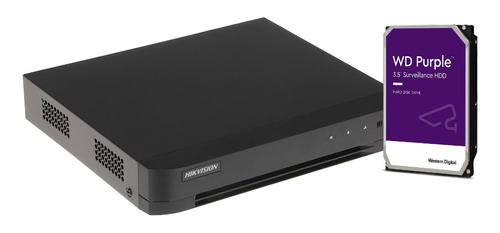 Dvr 5 Mp 8 Ch + Dd 2tb Purple Coaxitron Acusense Hikvision