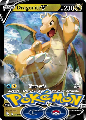 Carta Pokemon Dragonite V + 25 Cartas 