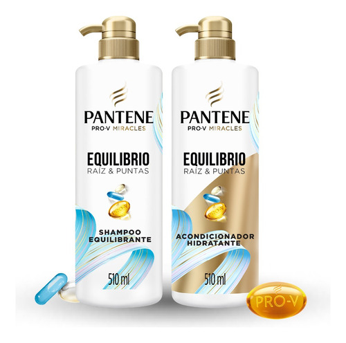 Pack Shampoo + Acondicionador Pantene Equilibrio 510ml