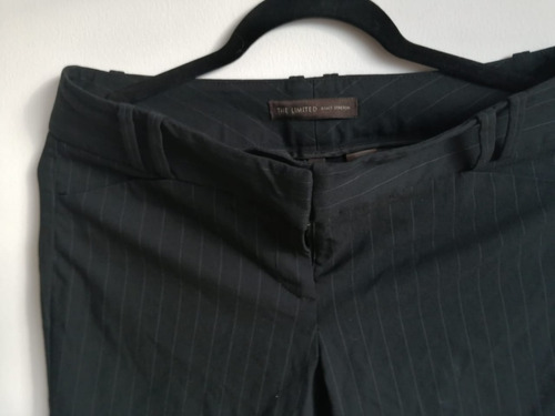 Pantalon Negro Lineas Blancas The Limited Talla 6