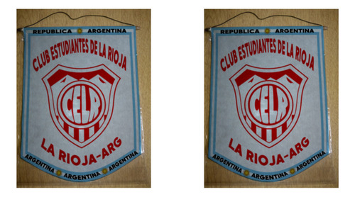 Banderin Grande 40cm Estudiantes De La Rioja