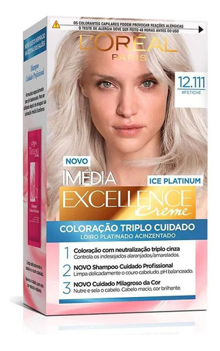 Coloração L'oréal Excellence Imédia - Cuidado Triplo