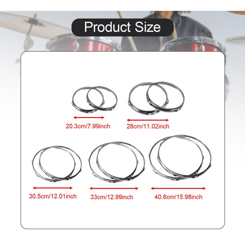 Aros De Batedor De Massa 6 Lug Rougo Prática 13 Polegadas