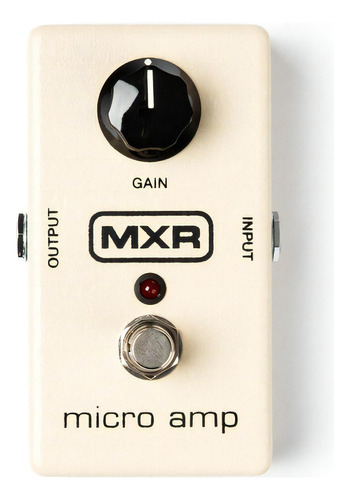 Pedal de efectos de microamplificador Dunlop Mxr M133, color amarillo vintage