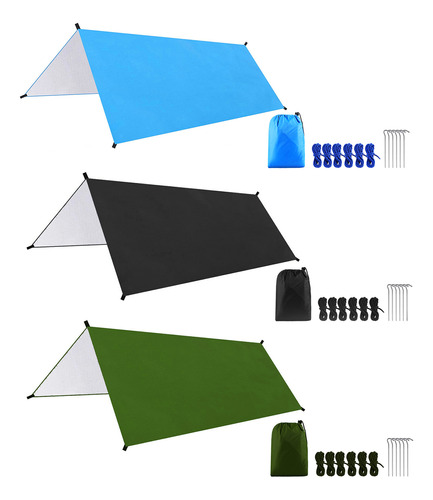 Carpa Camping Tarp.. 8x9.8ft Impermeable Multifuncional