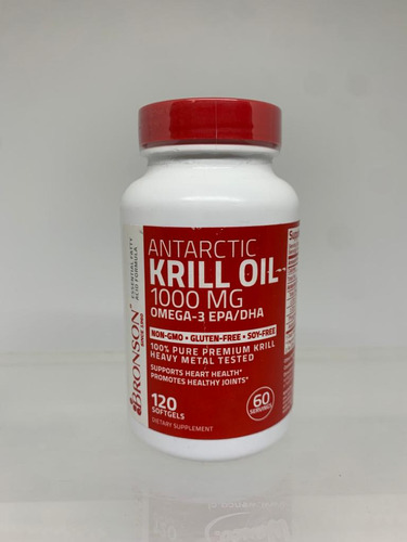 Venc Nov 2023 Krill Oil Antartic 1000mg - 120 Soft - Bronson