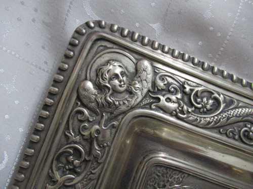 Cuadro Plateado Lot Huye De Sodoma Con Hijas Diseño Relieve (Usado)