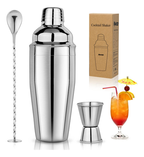 Set De Coctelera De 750ml Mezclador De Margaritas Jigger Y C