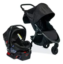 Comprar Carriola Britax B-free & B-safe Con Autoasiento Flexfit Color Negro Chasis Acero