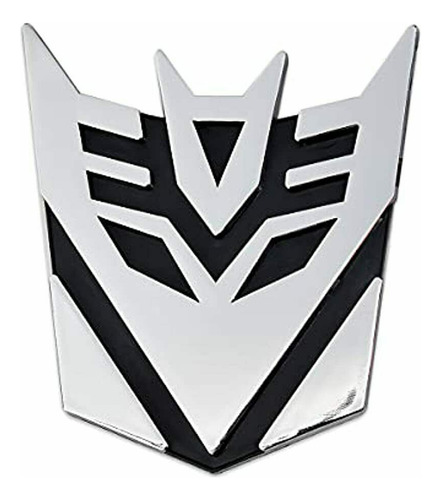 Insignia Emblema En 3d Con Relieve De Autobot Decepticon Cromado