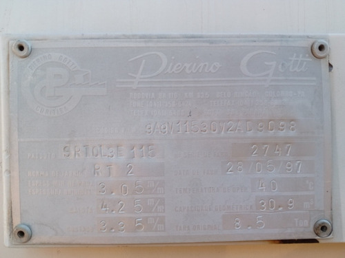 Carreta Gotti 1997 Tanque 5 Bocas