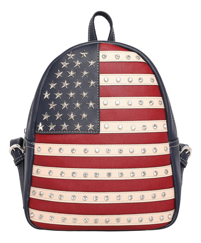 Montana West Mochilas Casuales Con Bandera Estadounidense