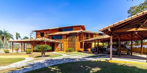 Imagem 1 de 30 de Park Way, Smpw Quadra 26, Casa De Madeira E Alvenaria, 5 Suítes + Escritório Amplo - Villa139933