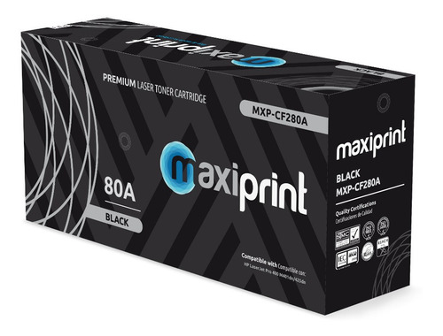 Toner Maxiprint Compatible Hp 80a Negro (cf280a)