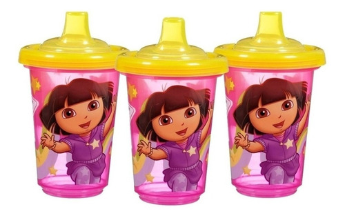 Set 3 Vasos Munchkin Economico Dora La Exploradora 