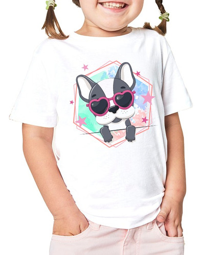 Remera Nena Niña Infantil Regalo Love Animal Perro Kawai #10