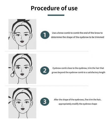 Tijeras Para Recortar Cejas, Tijeras De Cejas Con Peine