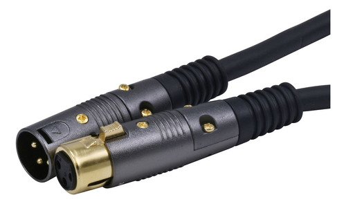 Cable Monoprice Xlr Macho A Xlr Hembra, 150 Pies, Negro...