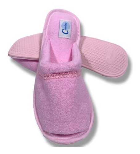 Pantufla Abierta Lisa Mujer Antideslizante Carolina 2471c