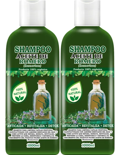2 Shampoos De Romero Anti-caída, Fortalece, Nutre E Hidrata 
