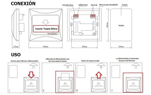 Zkteco Psm Modulo Ahorro De Energia Para Cerraduras De Hotel