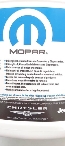 Imagen 4 de 5 de Refrigerante Mopar Rojo/morado Y Acdelco Rojo