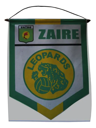Banderin Fanion 40cm Seleccion Zaire