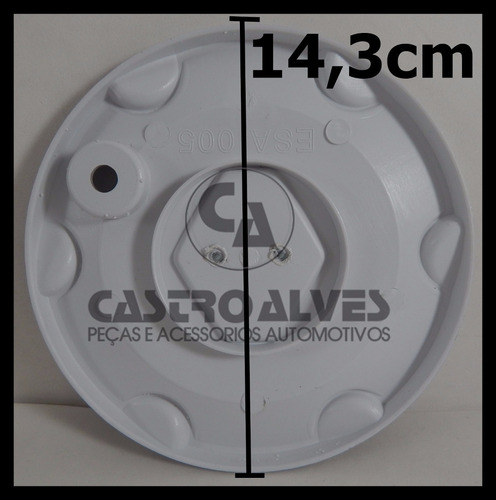 Imagem 3 de 6 de Kit 4pçs Calota Roda Aro 16 Renault Megane + 2 Kit Parafuso