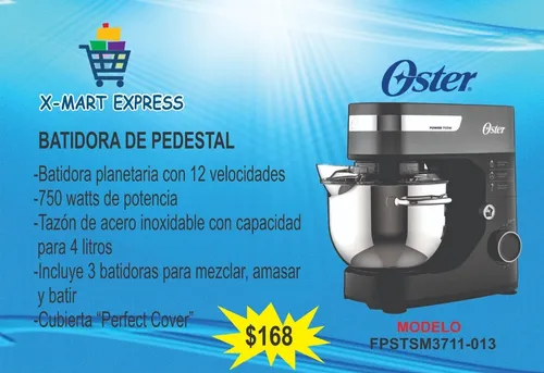 Batidora Con Pedestal Oster 12 Velocidades Planetaria 750w