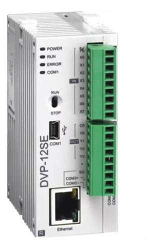 Plc Delta, 8 In, 4 Salidas Transistor, Dvp12se11t Ethernet