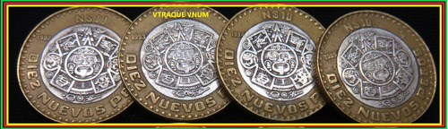 10 Nuevos Pesos 92 93 95 1995 A Escoger Circuladas X Pieza