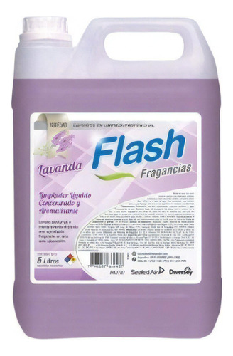 Limpiador Flash Lavanda Concentrado Aromatizante 5 Litros