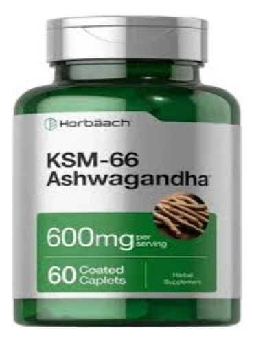 Suplemento Horbaach Ksm-66 Ashwagandha  600mg  60 Cap