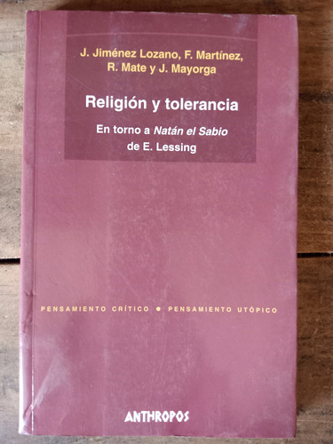 Jiménez Lozano Religión Y Tolerancia