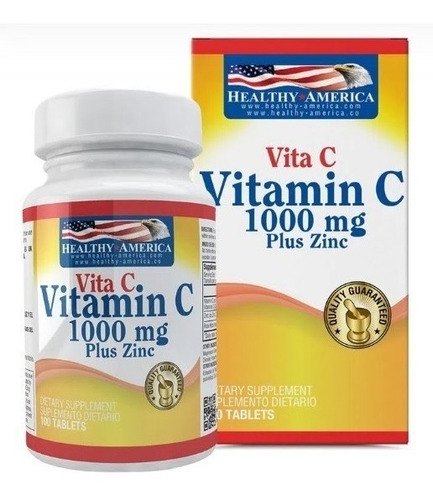 Vitamina C 1000 Mg Con Zinc 100 Tab - Unidad a $529