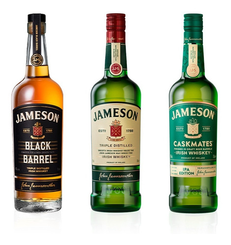 Imagen 1 de 5 de Combo Whisky Jameson Black Barrel - Regular - Ipa X3 700ml