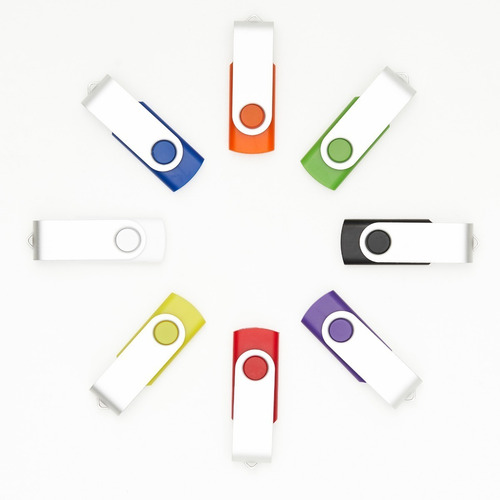 Paquete De 5 Unidades Flash Usb 2.0 De 128 Mb En 5 Colores A