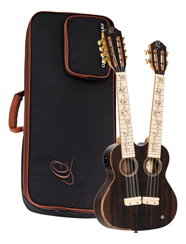 Ortega Guitars Custom Built Series Double Neck 4 & 8 String.