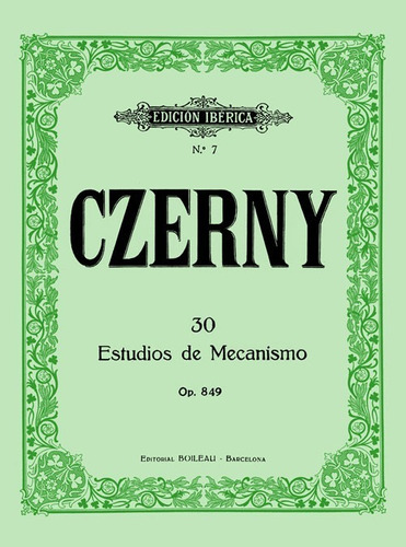 30 Estudios De Mecanismo Op. 849