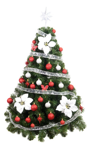 Arbol Navidad Premium 1,30 Mts + Kit 36 Cybermonday Sheshu