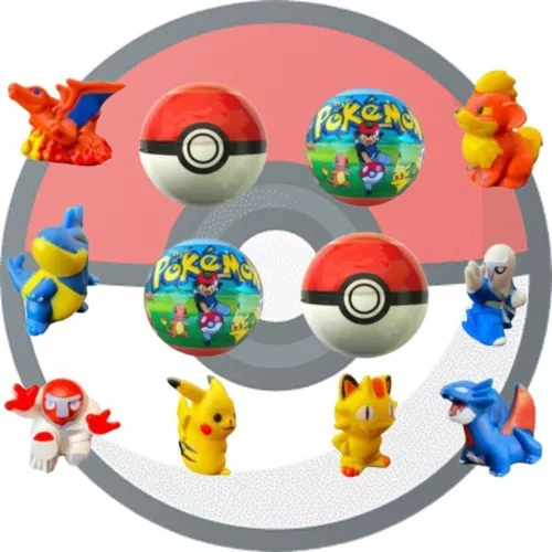 Pokemon em Miniatura com Pokebola Lacrada 1 Pokemon Aleatório em cada  Pokebola BS