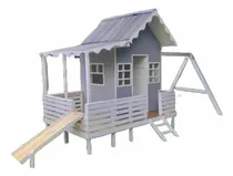 Comprar Casitas Infantiles De Madera Con Hamacas Tobogan