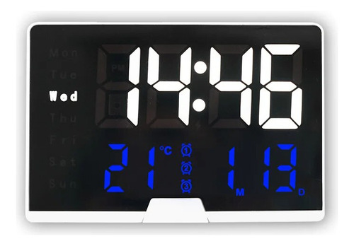 Reloj Despertador Digital Led De Pantalla Grande Con Control