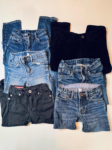 Lote 6 Jeans Y Pantalones Gap Cherokee Paula Cheeky T2 A T6