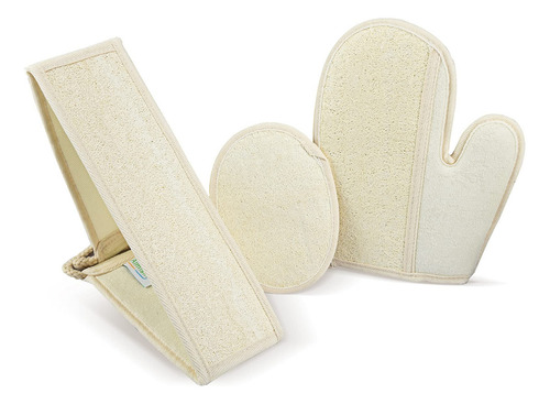 Aimisin Juego De Baño De Loofah, Guante De Lufa, Exfoliante