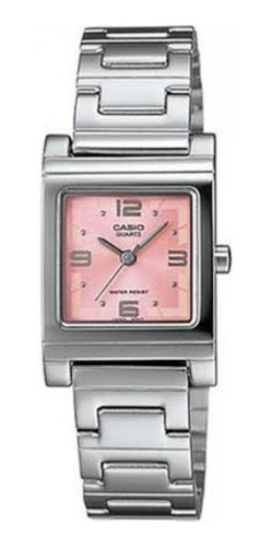 Reloj Casio De Dama Modelo Ltp-1237 Rosa Numeros