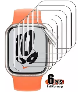 (6 Pcs)mica Protectora Para Apple Watch Serie 7 6 5 4 3 2 Se