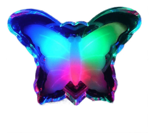 Pack X10 Luz De Noche A Leds Mariposa Multicolor Super Pack