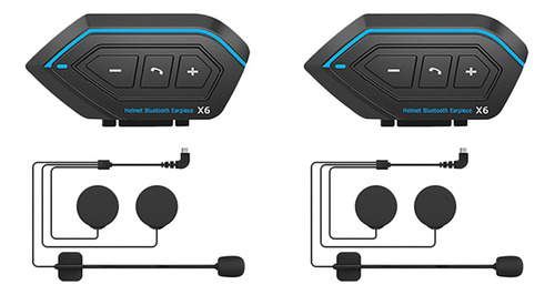 Auriculares Tipo Casco X6 Bt5.0, 800 Ma, Inalámbricos, 2 Uni